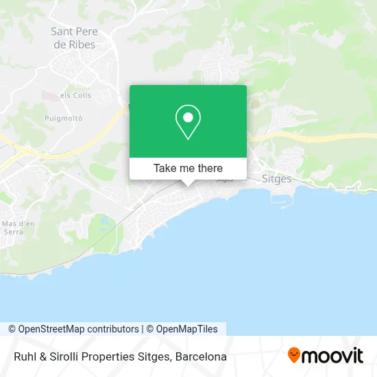 Ruhl & Sirolli Properties Sitges map