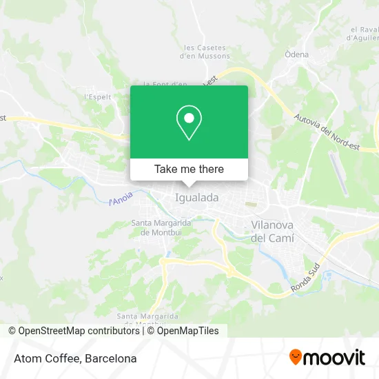 Atom Coffee map