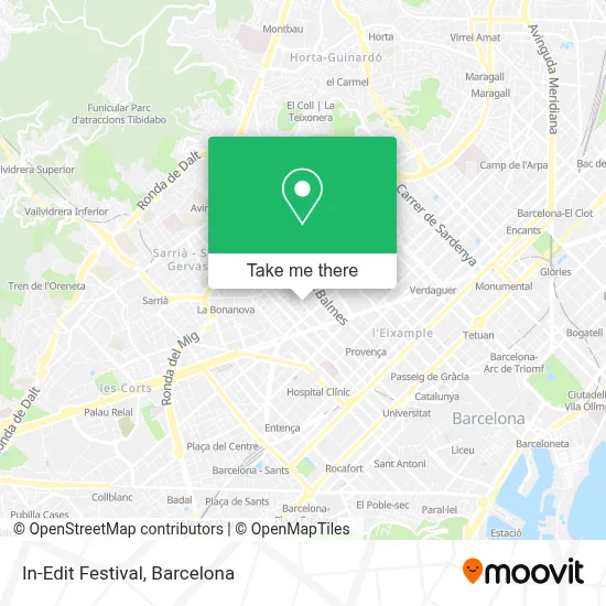 In-Edit Festival map
