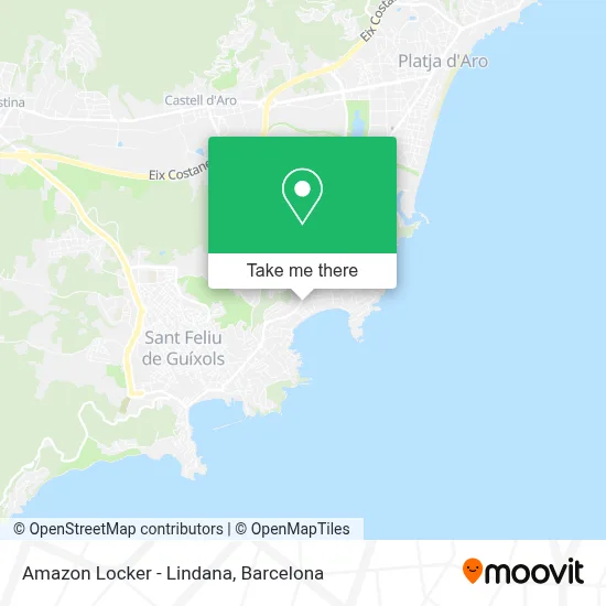 Amazon Locker - Lindana map