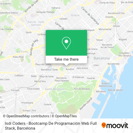 Isdi Coders - Bootcamp De Programación Web Full Stack map