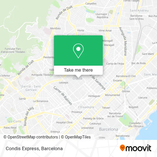 Condis Express map