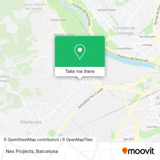 Nex Projects map