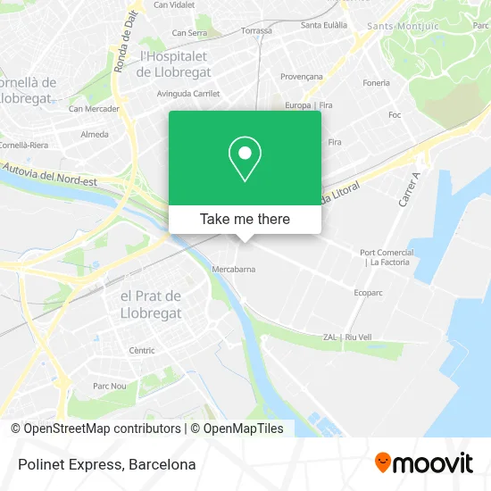 Polinet Express map