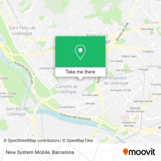 New System Mobile map