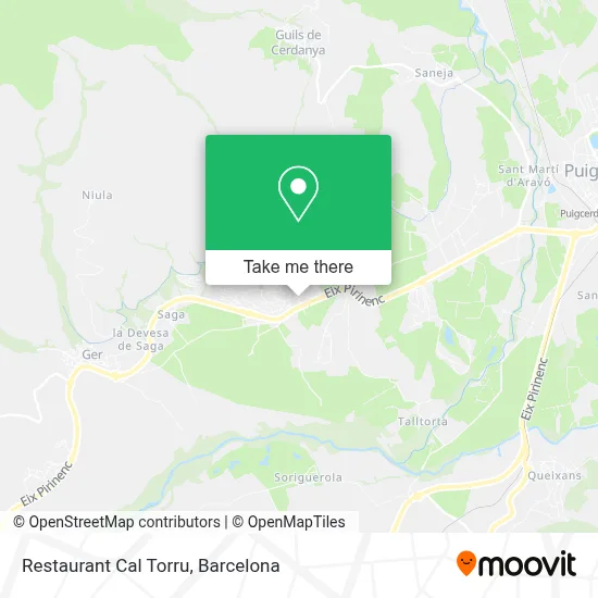 Restaurant Cal Torru map