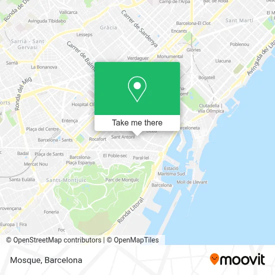 mapa Mosque