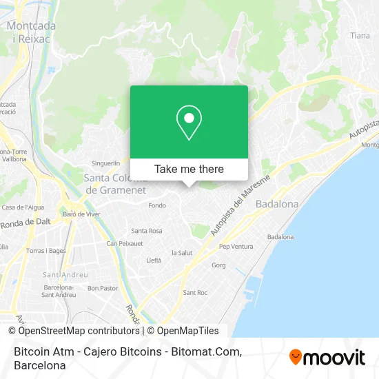 Bitcoin Atm - Cajero Bitcoins - Bitomat.Com map