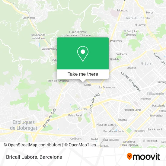 Bricall Labors map
