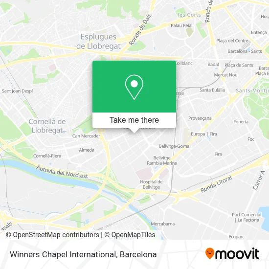 Winners Chapel International map