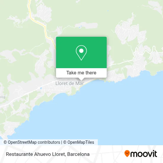 Restaurante Ahuevo Lloret map