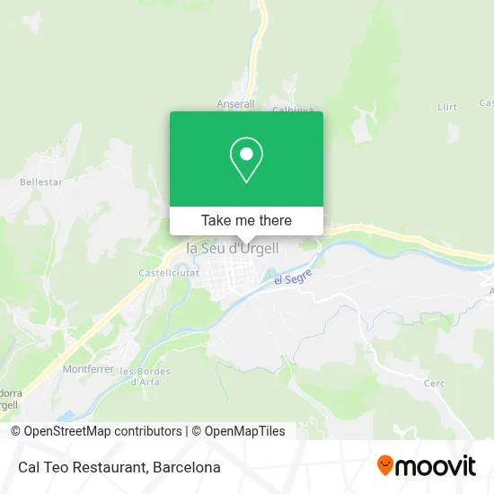 Cal Teo Restaurant map