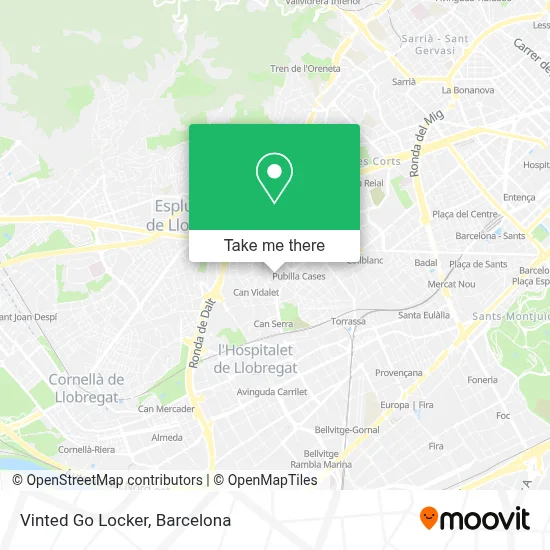 Vinted Go Locker map
