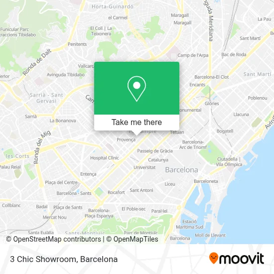 3 Chic Showroom map