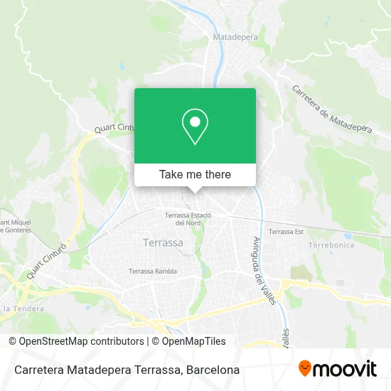 Carretera Matadepera Terrassa map