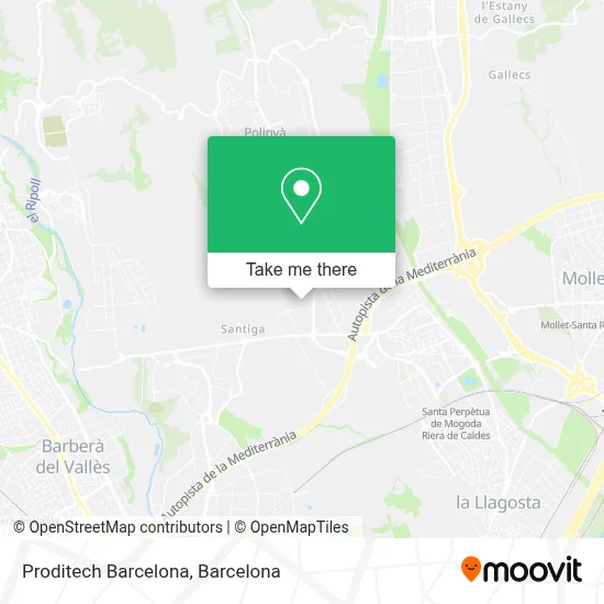 Proditech Barcelona map
