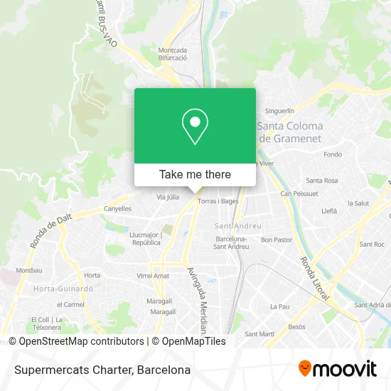 Supermercats Charter map