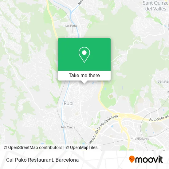 Cal Pako Restaurant map