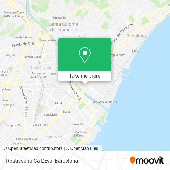 Rostissería Ca L'Eva map
