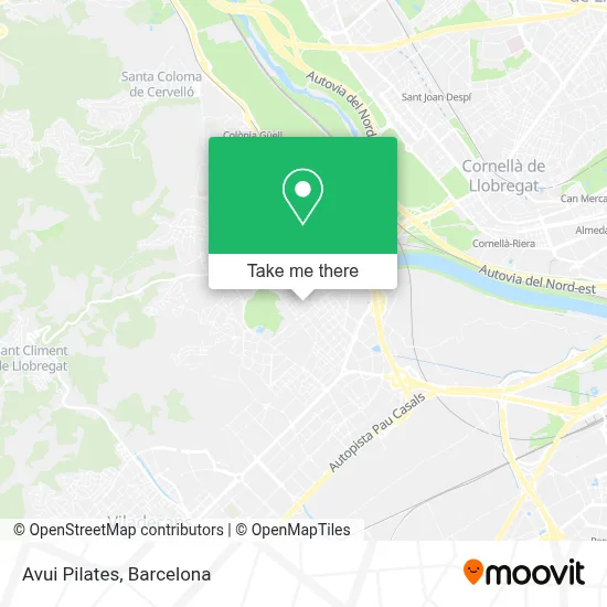 Avui Pilates map