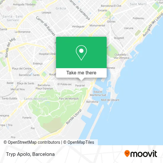 Tryp Apolo map