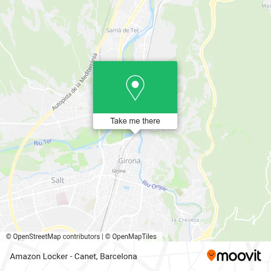 Amazon Locker - Canet map