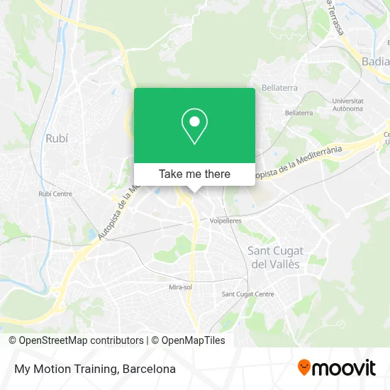 My Motion Training map