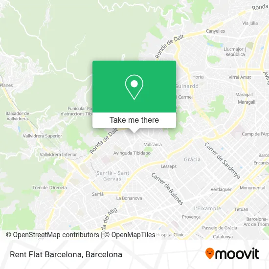Rent Flat Barcelona map