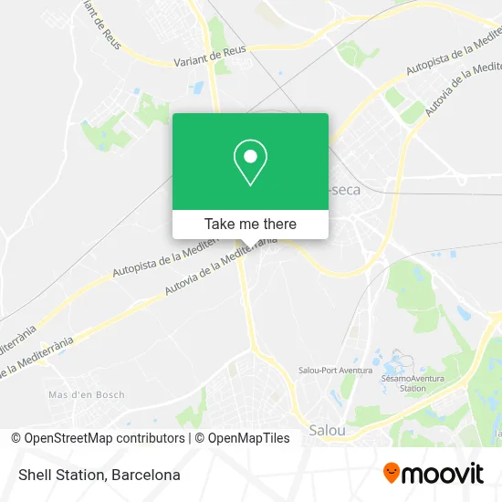 Shell Station map