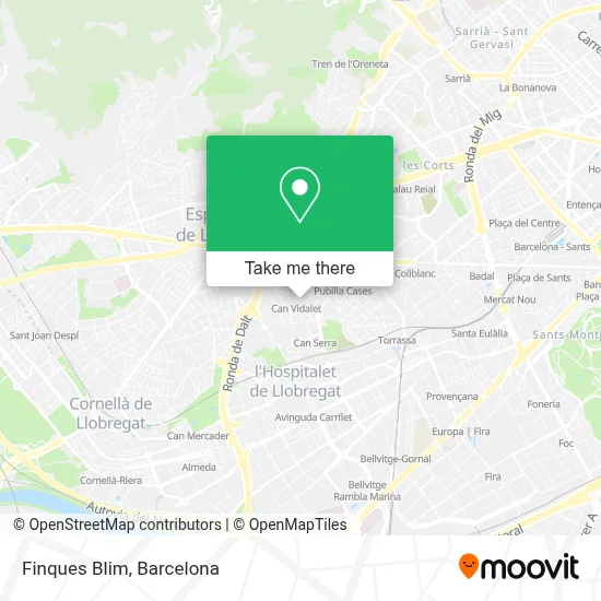 Finques Blim map