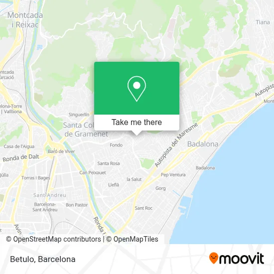 Betulo map