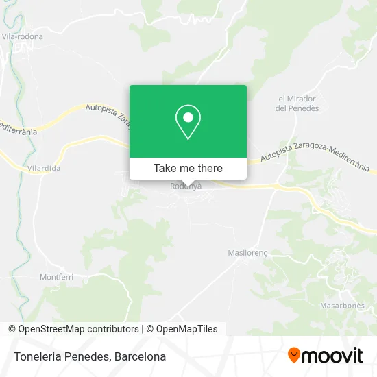 Toneleria Penedes map