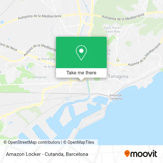 Amazon Locker - Cutanda map