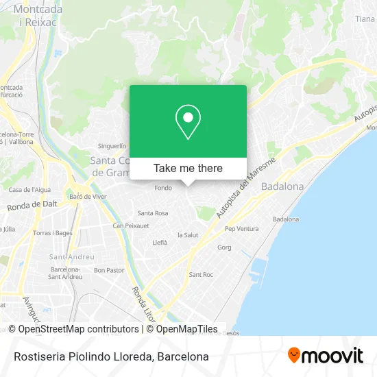 Rostiseria Piolindo Lloreda map