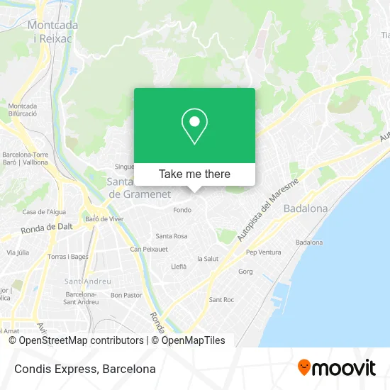Condis Express map