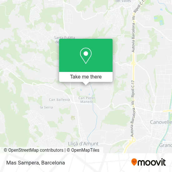 Mas Sampera map