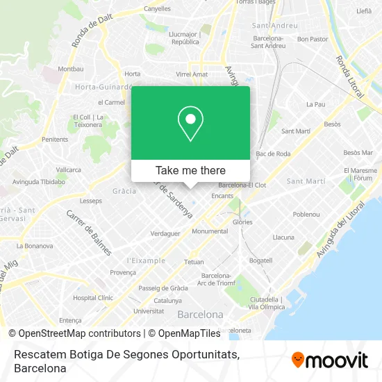 Rescatem Botiga De Segones Oportunitats map