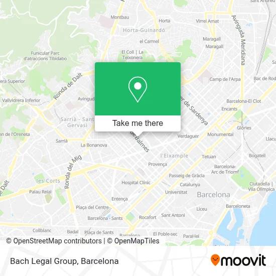Bach Legal Group map