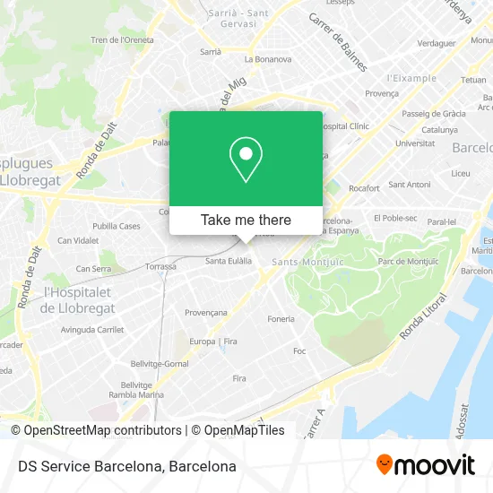 DS Service Barcelona map