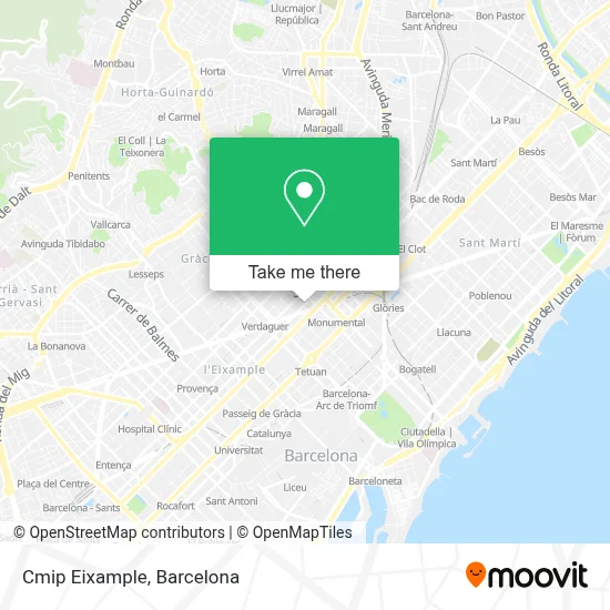 Cmip Eixample map