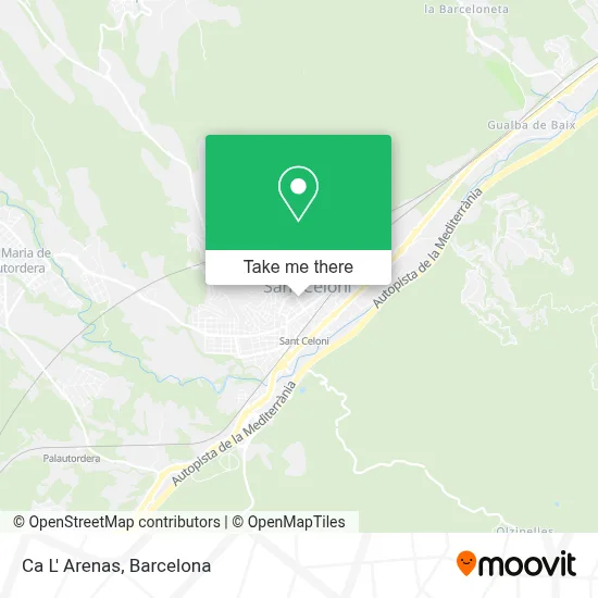 Ca L' Arenas map