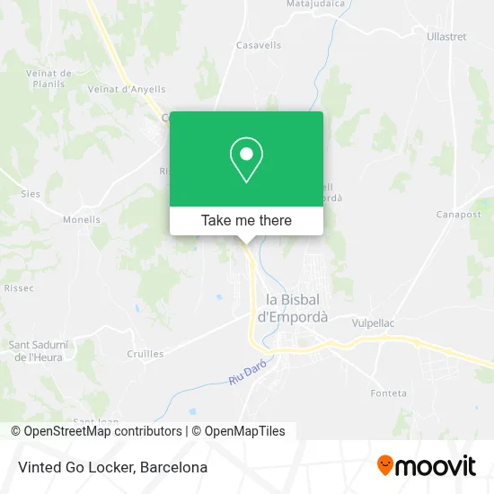 Vinted Go Locker map