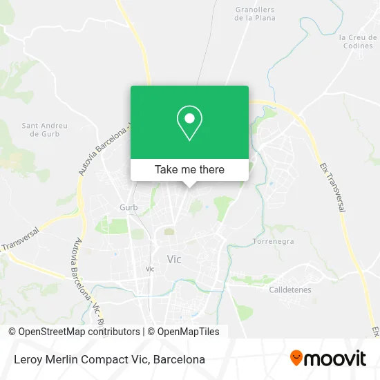 Leroy Merlin Compact Vic map