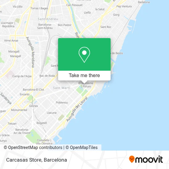 Carcasas Store map