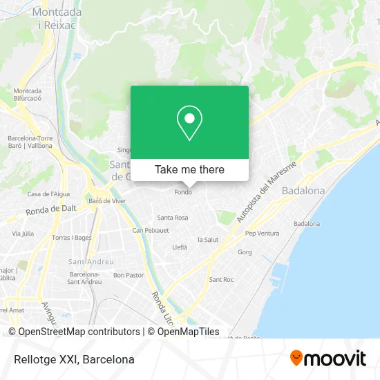 Rellotge XXI map