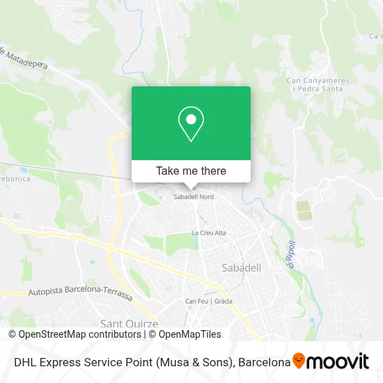 mapa DHL Express Service Point (Musa & Sons)
