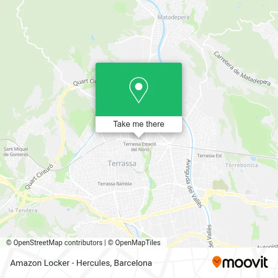 Amazon Locker - Hercules map
