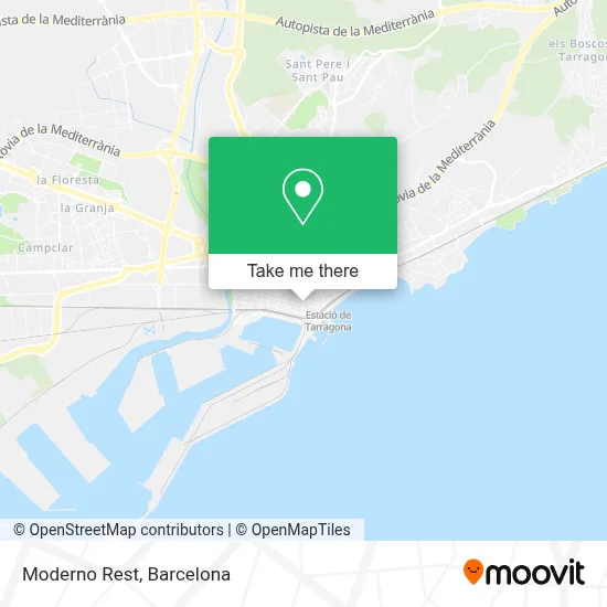 Moderno Rest map
