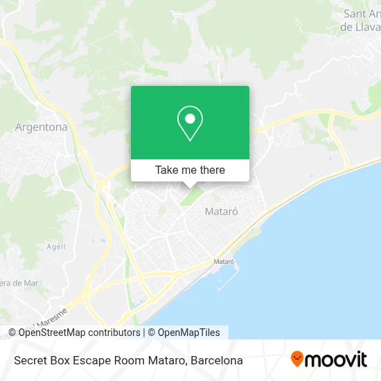 Secret Box Escape Room Mataro map