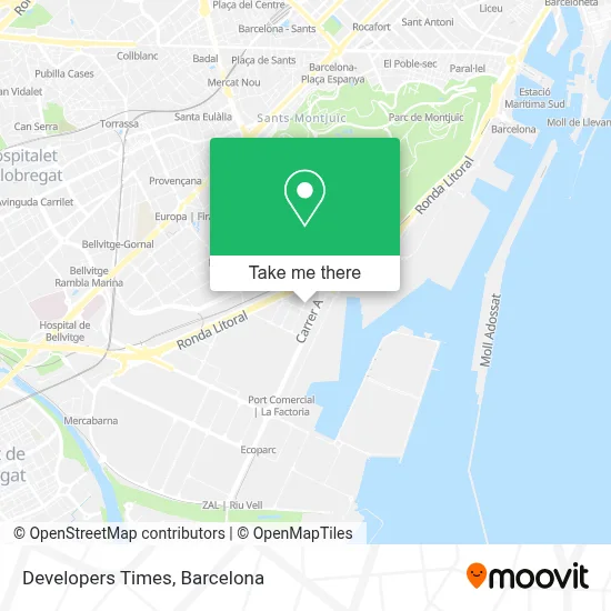 Developers Times map